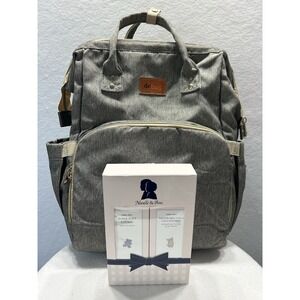 Debug 30L Dual Baby Diaper Bag Backpack - Gray EUC Plus Noodle & Boo Baby Care